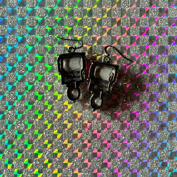 Ruby Red Crystal Drop Earrings | Art Deco-Inspired Luxury Statement - Picture 5 of 8